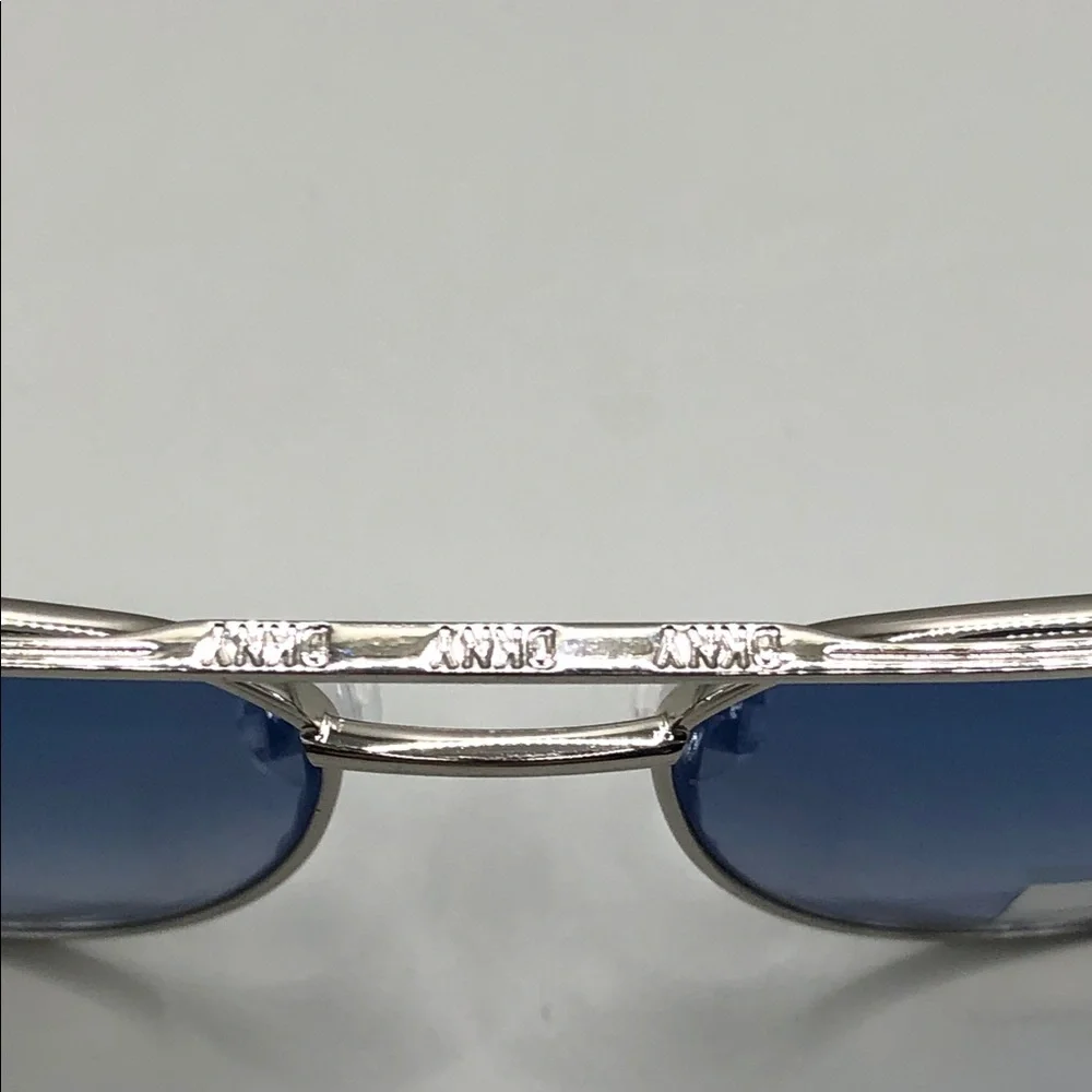 DKNY aviator style metal sunglasses UNISEX sample gradient lens.